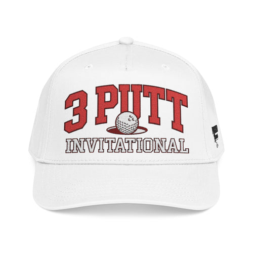 3 Putt Invitational embroidered golf hat by Punched Greens