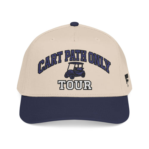 Cart Path Only Tour embroidered golf hat by Punched Greens